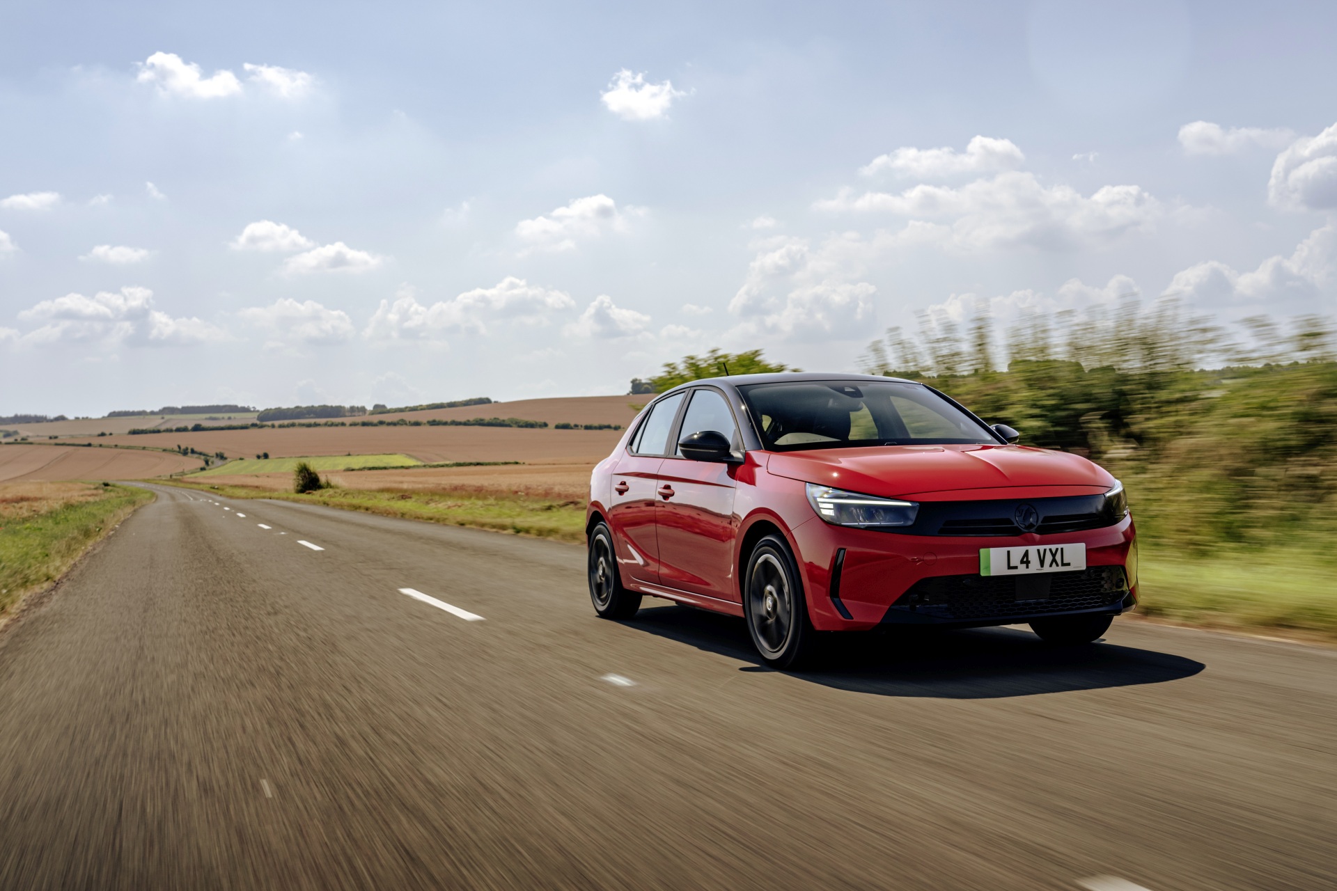 Vauxhall Corsa Electric front driving shot